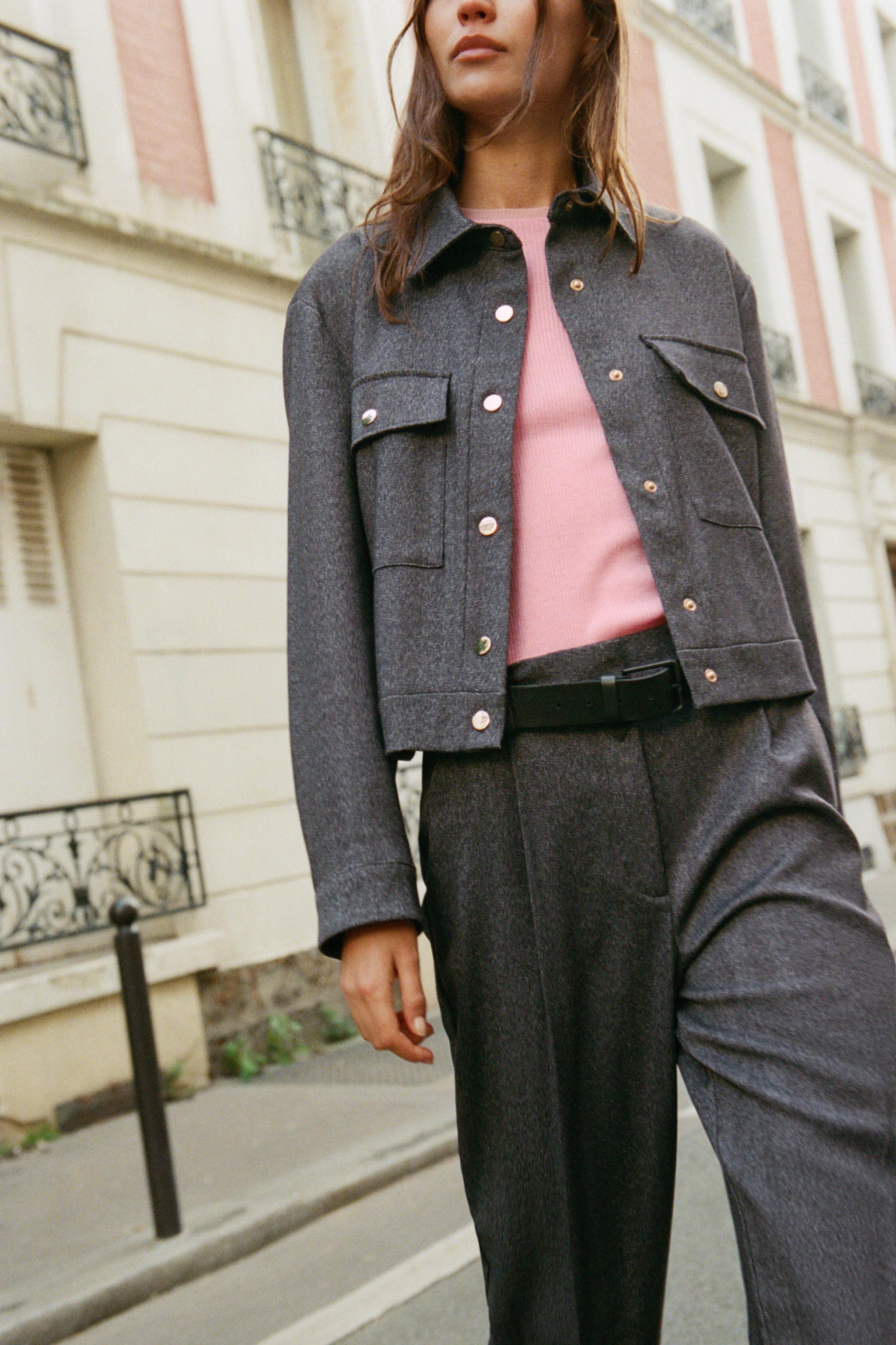 HERRINGBONE POCKET JACKET
